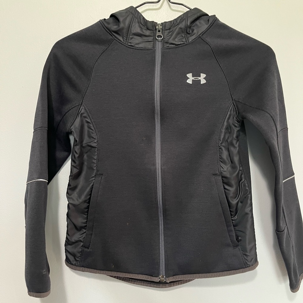 Under Armour Size S Charcoal Full-Zip Jacket